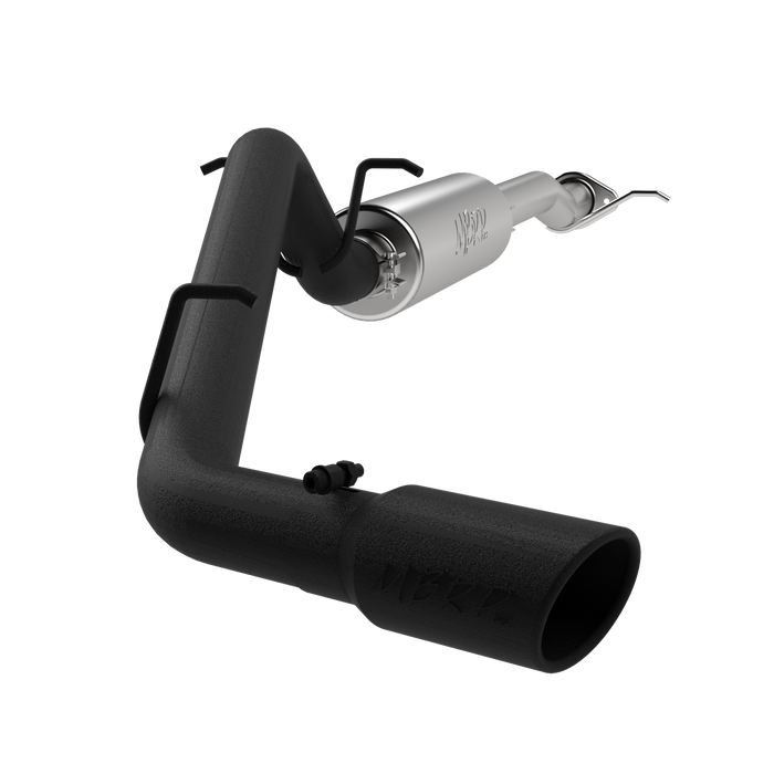 MBRP S5090BLK 3 Inch Cat Back Exhaust System Single Side Black Coated For 17-22 Colorado/Canyon 2.5L/3.6L