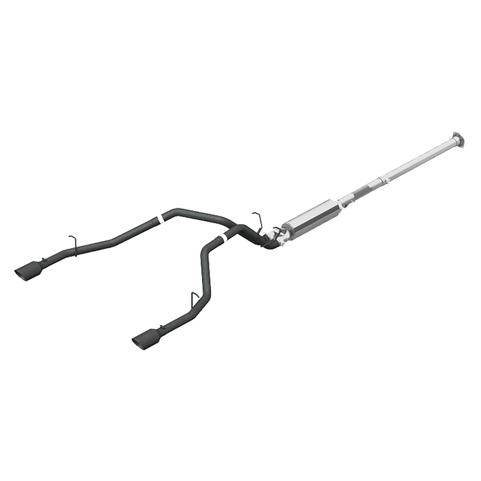 MBRP S5152BLK Cat Back Exhaust System Dual Split Rear Black Coated For 19-Up RAM Hemi 1500 5.7L Crew/Quad Cab