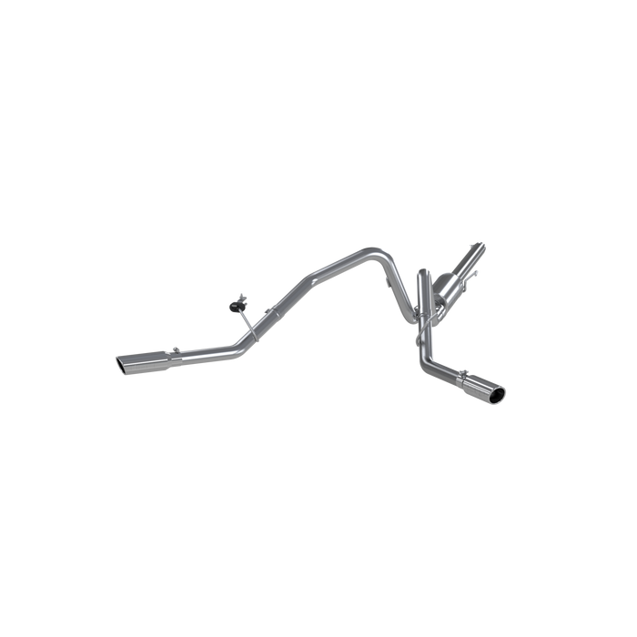 MBRP S5204AL 3 Inch Cat Back Exhaust System Dual Split Side Aluminized Steel For 04-08 Ford F-150