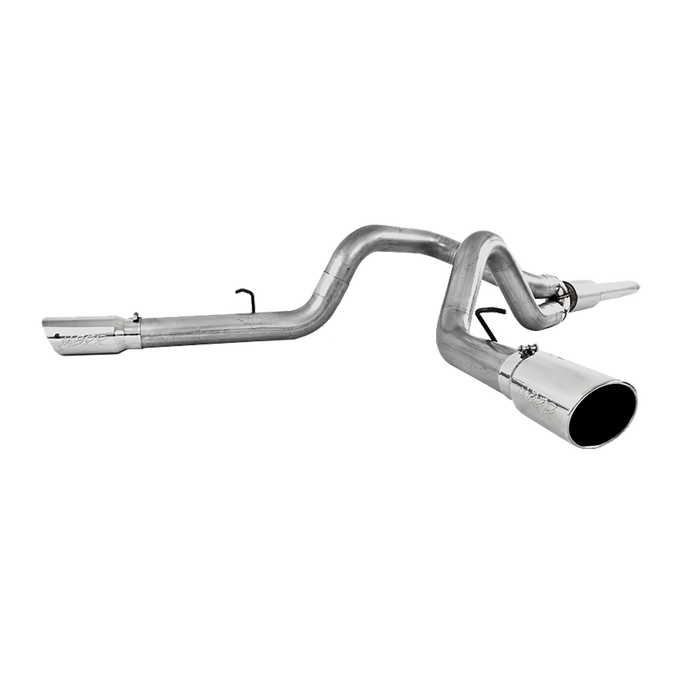 MBRP S5208AL Cat Back Exhaust System 4 Inch Dual Split Side Aluminized Steel For 99-04 Ford F-250/350 V-10