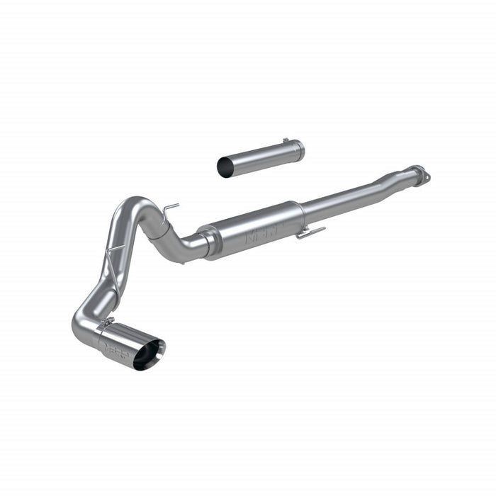 MBRP S5209304 21-Up Ford F-150 4 Inch Cat Back Single Side Race Version 304 Stainless Steel Exhaust System