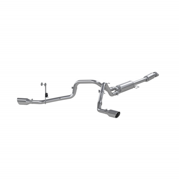 MBRP S5213409 21-Up Ford F-150 T409 Stainless Steel 3 Inch Cat-Back 2.5 Inch Dual Split Side Exhaust System