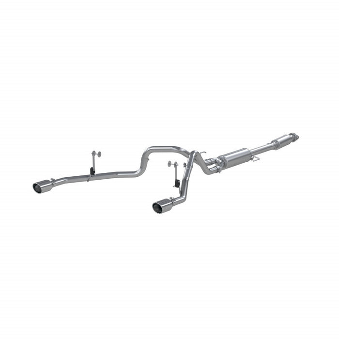 MBRP S5215409 21-Up Ford F-150 T409 Stainless Steel 3 Inch Cat-Back 2.5 Inch Dual Split Rear Exhaust System