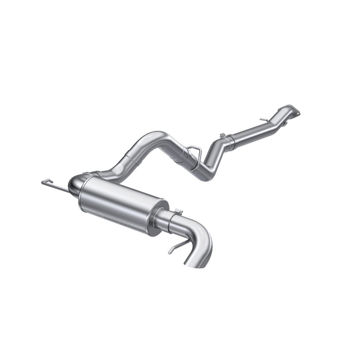 MBRP S5237304 3 inch Cat-Back Single High Clearance Rear Exit 2021-Up Ford Bronco T304 Stainless Steel