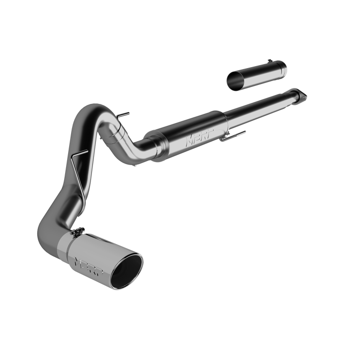 MBRP S5259409 4 Inch Cat Back Exhaust System Single T409 Stainless Steel For 15-20 Ford F-150 2.7L/3.5L EcoBoost Excludes 19 F150 Limited