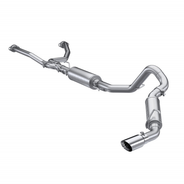 MBRP S5301304 2022-Up Toyota Tundra 3.5L T304 Stainless Steel 2.5 Inch Dual Cat-Back Single Side Exit