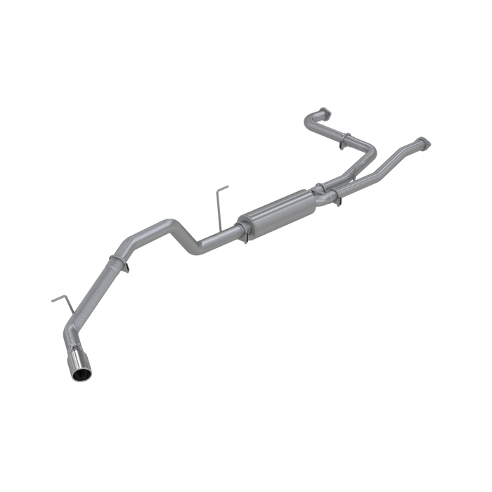 MBRP S5404AL Cat Back Exhaust System Single Side Aluminized Steel For 04-15 Nissan Titan 5.6L, Extended Cab/Crew Cab