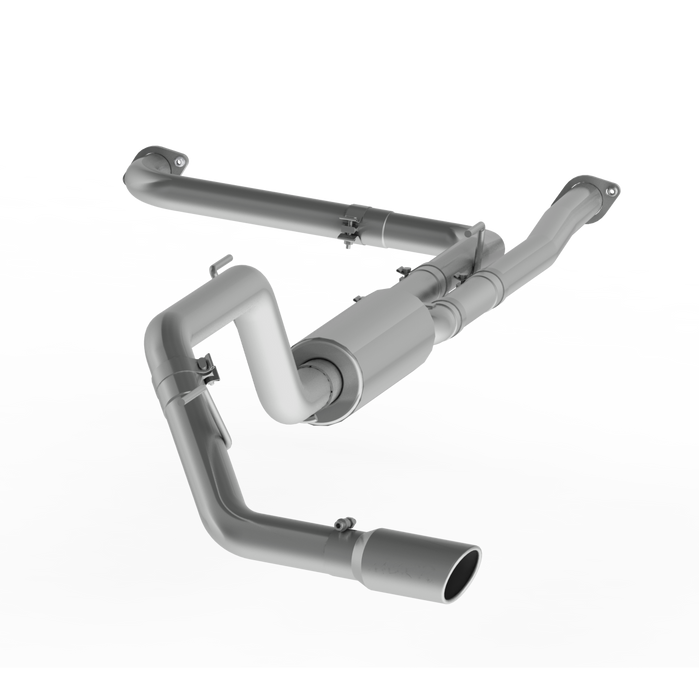 MBRP S5408AL 3 Inch Cat Back Exhaust System Single Side Aluminized Steel For 16-20 Nissan 5.6L Titan XD