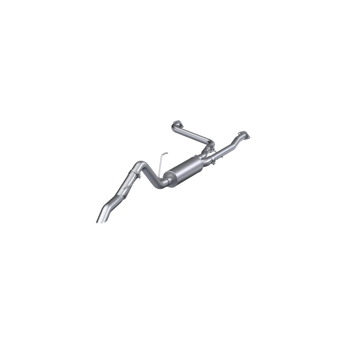 MBRP S5409AL 2022-Up Nissan Frontier 3.8L Turn Down Aluminized Steel 2.5 Inch Cat-Back 3 Inch Single High Clearance Rear Exit Armor Lite Series