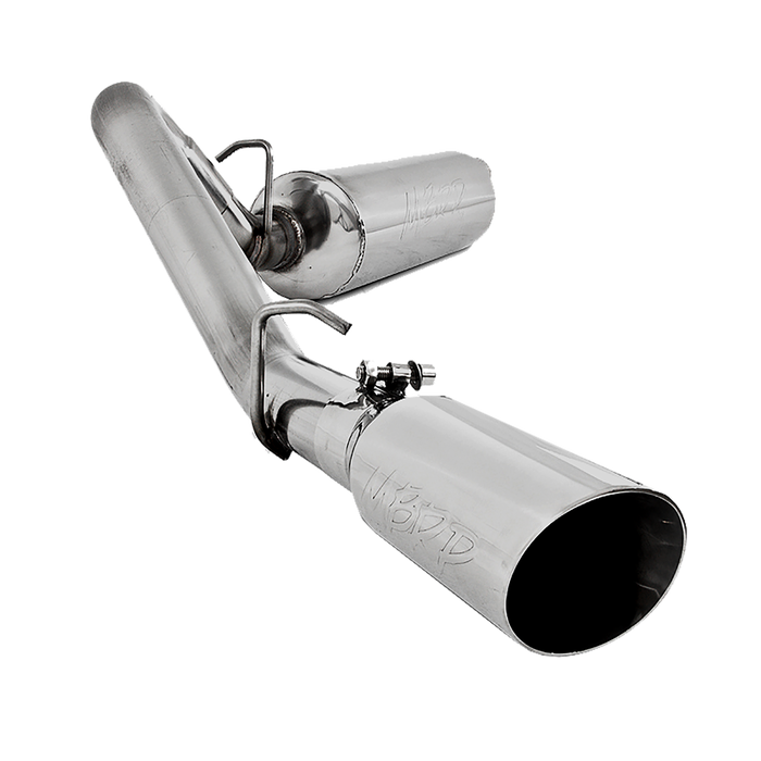 MBRP S5500AL Cat Back Exhaust System Single Side Aluminized Steel For 00-06 Jeep Wrangler TJ Inline-4 2.5L, Inline-6 4.0L