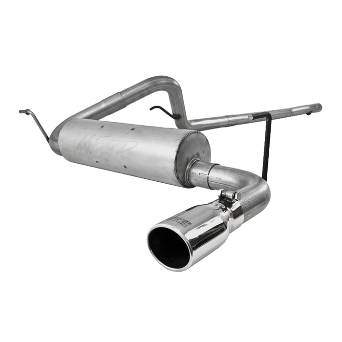 MBRP S5502AL Cat Back Exhaust System Single Side Aluminized Steel For 07-11 Jeep Wrangler 2/4 Door3.8L V6