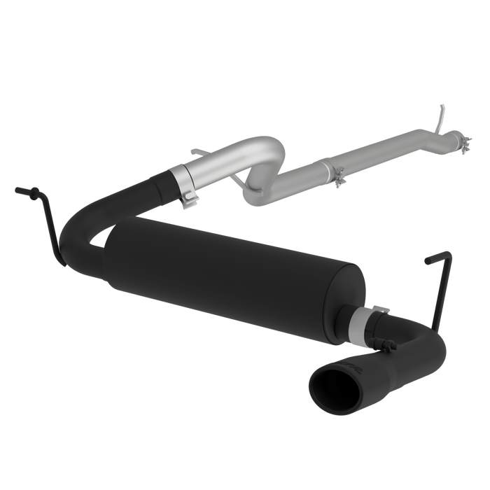 MBRP S5526BLK Cat Back Exhaust System Single Rear Exit Black For 12-18 Jeep Wrangler/Rubicon JK 3.6L 2/4 Door