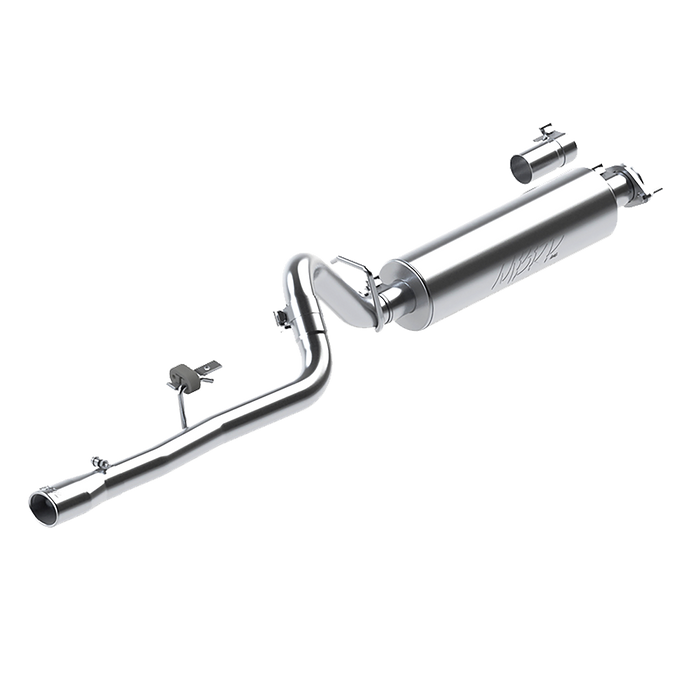 MBRP S5534409 2.5 Inch Cat Back Exhaust System Single For 86-00 Cherokee 2.5L 87-01 Cherokee 4.0L T409 Stainless Steel