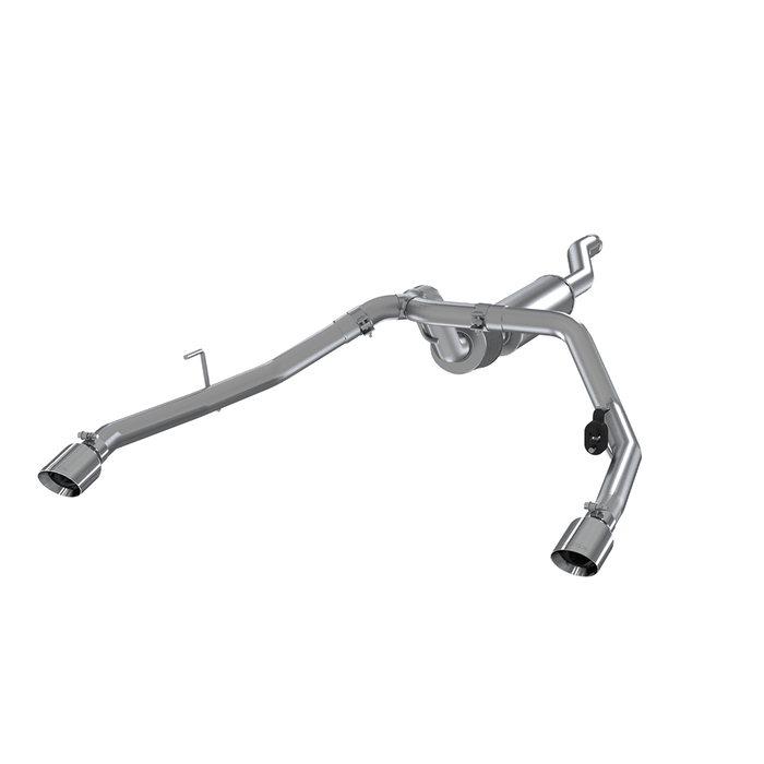 MBRP S5538304 Jeep 2.5 Inch Cat Back Exhaust System Dual Rear Exit Armor Pro Series For 20-Up Jeep Gladiator 3.6L