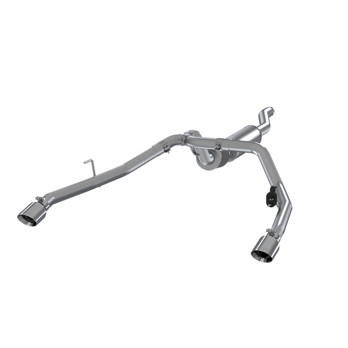 MBRP S5538AL Jeep 2.5 Inch Cat Back Exhaust System Dual Rear Exit Armor Lite Series For 20-Up Jeep Gladiator 3.6L