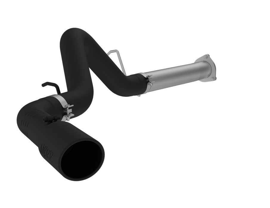 MBRP S6026BLK 4 Inch Filter Back Single Side Black Coated For 07-10 Silverado/Sierra 2500/3500 Duramax All LMM