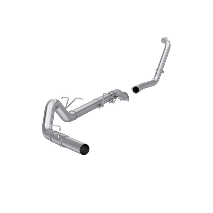 MBRP S6206PLM 03-07 Ford F-250/350 6.0L EC/CC Armor Lite 4 Inch Turbo Back Single Side Exit No Muffler Retains Factory Catalytic Converter