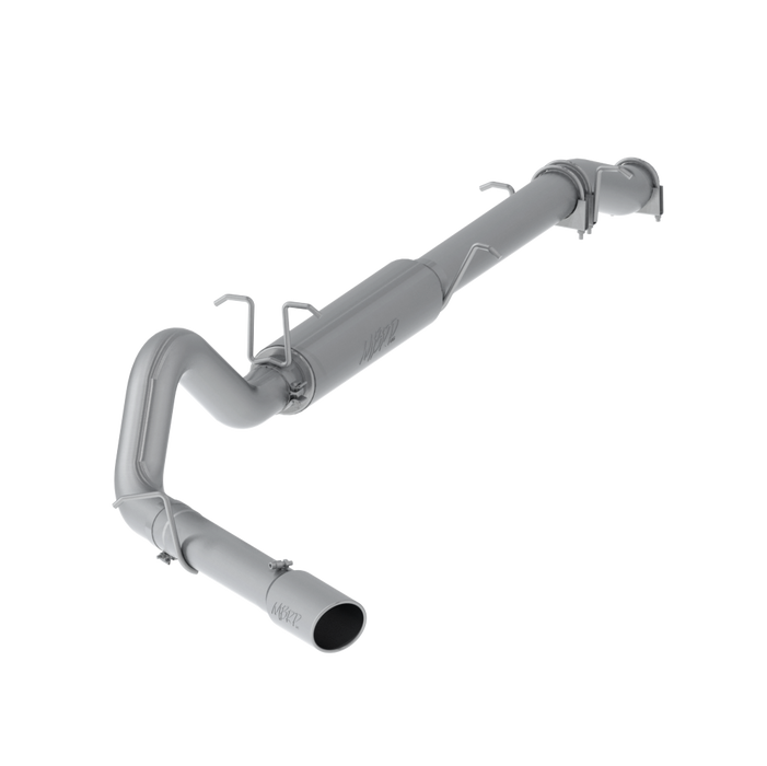 MBRP S6208409 4 Inch Cat Back Exhaust System Single Side Stock Cat Exit T409 Stainless Steel For 03-07 Ford F-250/350 6.0L Extended Cab/Crew Cab