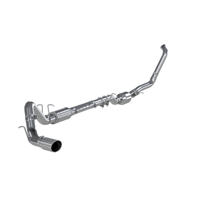 MBRP S6240409 4 Inch Exhaust System Kit Turbo Back For 03-07 Ford F-350/450/550 6.0L Single Side Exit T409 Stainless Steel