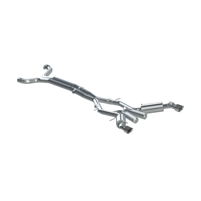 MBRP S7035409 Chevrolet 3 Inch Dual Cat Back Exhaust System T409 Stainless Steel For 16-Up Chevrolet Camaro SS 6 Speed Coupe Only