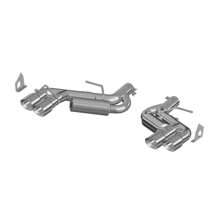 MBRP S7036409 3 Inch Dual Axle Back Quad Tips For 16-Up Camaro SS V8 6.2L 17-Up Camaro ZL1 T409 Stainless Steel