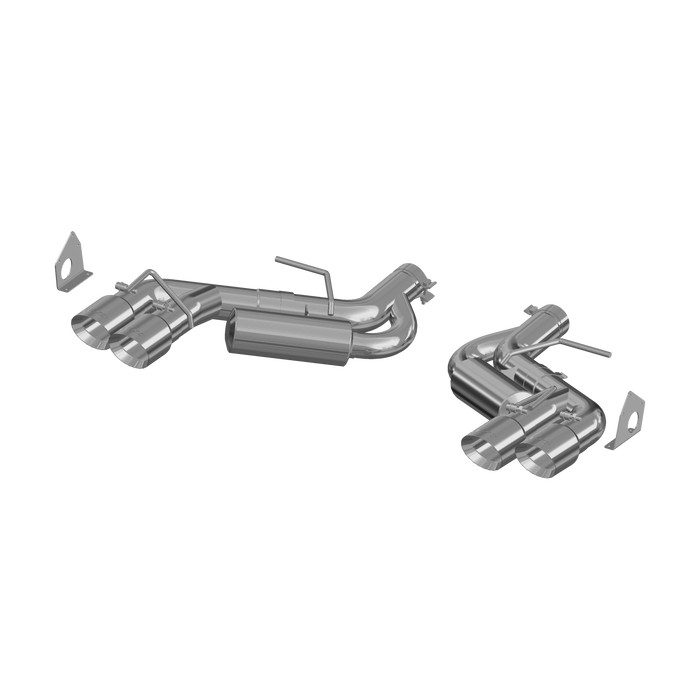 MBRP S7036AL Chevrolet 3 Inch Dual Axle Back Quad Tips Aluminized Steel For 16-Up Chevrolet Camaro SS V8 6.2L 17-Up Chevrolet Camaro ZL1