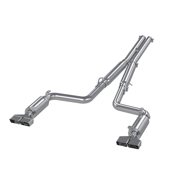 MBRP S7104409 Cat Back Exhaust System Dual Split Rear T409 Stainless Steel For 09-14 Dodge Challenger RT 5.7L Hemi