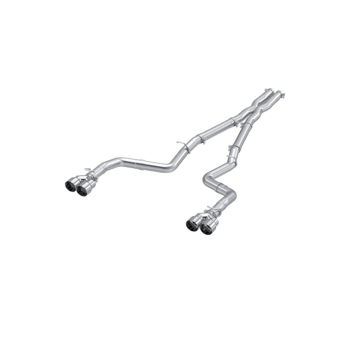 MBRP S7116AL 2015-2016 Dodge Challenger Aluminized Steel 3 Inch Dual Rear Cat-Back Quad Tips (Race Version) Exhaust System