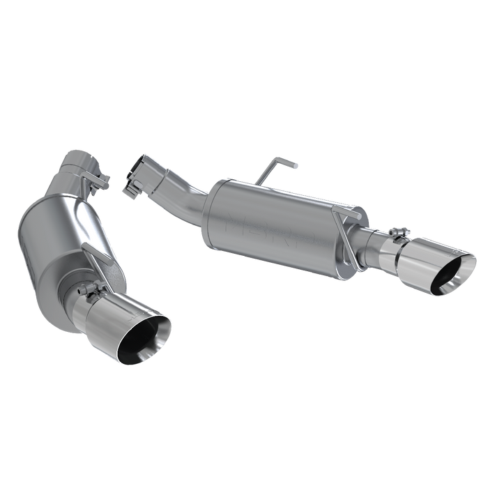 MBRP S7200AL Dual Mufflers Axle Back Split Rear For 05-10 Ford Mustang GT 4.6L