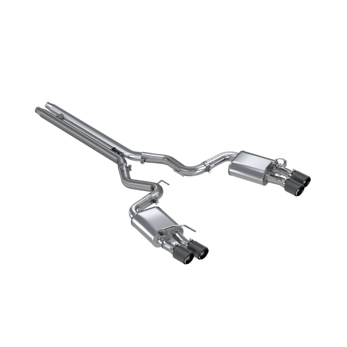 MBRP S72093CF 3 Inch Cat-Back Active Exhaust With Carbon Fiber Tips Armor Pro Series For 18-23 Ford Mustang GT 5.0L