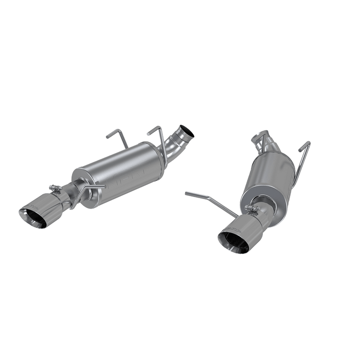 MBRP S7227409 3 Inch Dual Muffler Axle Back Split Rear Armor Plus Series For 11-14 Ford Mustang V6 3.7L