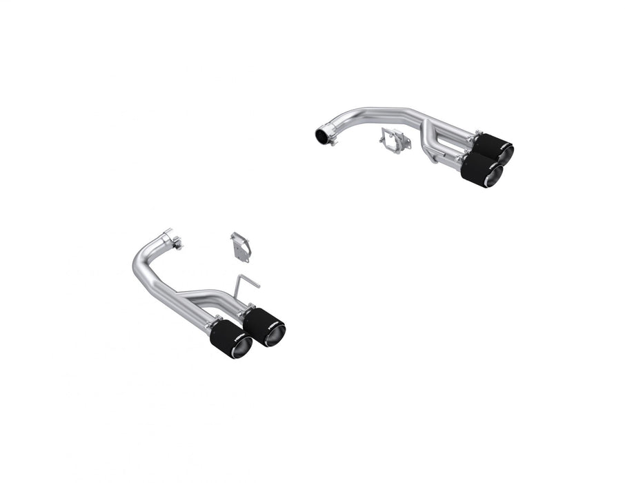 MBRP S72813CF 24-Up Ford Mustang GT 5.0L Armor Pro T304 Stainless Steel 2.5 Inch Axle-Back Dual Split Rear with Quad Carbon Fiber Tips Race Profile