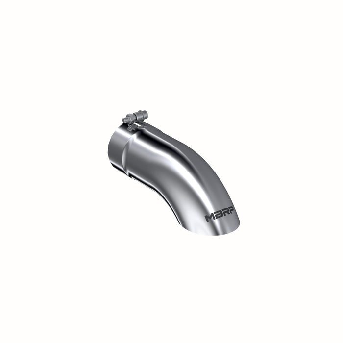 MBRP T5081 Exhaust Tail Pipe Tip 4 Inch O.D. Turn Down 4 Inch Inlet 12 Inch Length T304 Stainless Steel