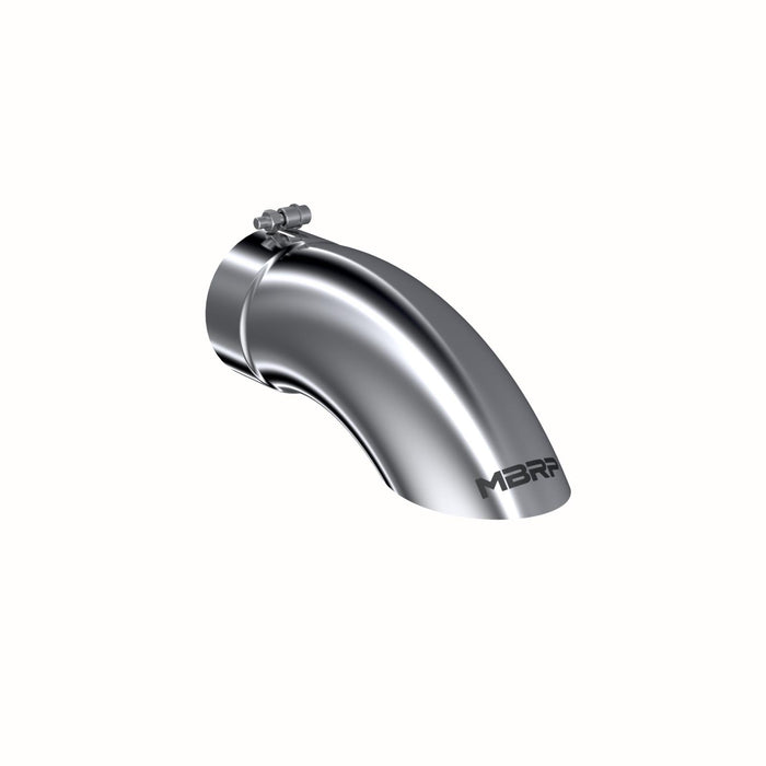 MBRP T5085 Exhaust Tail Pipe Tip 5 Inch O.D. Turn Down 5 Inch Inlet 14 Inch Length T304 Stainless Steel