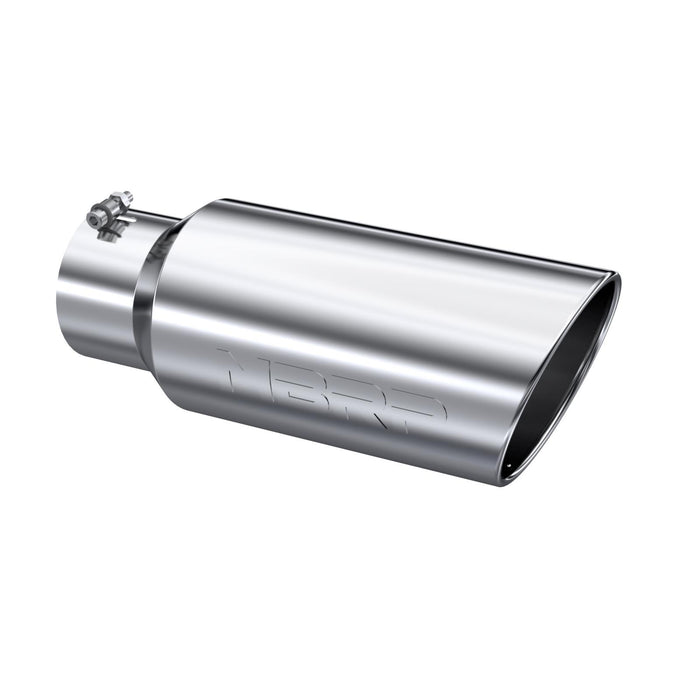 MBRP T5127 Exhaust Tip 7 Inch O.D. Rolled End 5 Inch Inlet 18 Inch Length T304 Stainless Steel