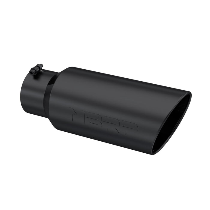 MBRP T5127BLK Exhaust Tip 7 Inch O.D. Rolled End 5 Inch Inlet 18 Inch Length Black Finish