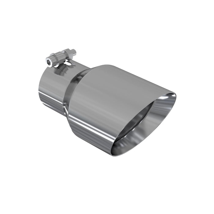 MBRP T5151 Exhaust Tip 4.5 Inch O.D. Dual Wall Angled 3 Inch Inlet 7.7 Inch Length T304 Stainless Steel