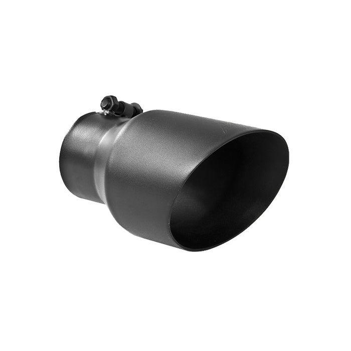 MBRP T5151BLK Exhaust Tip 4 1/2 Inch O.D. Dual Wall Angled Fits Aluminized Steel 3 Inch Systems