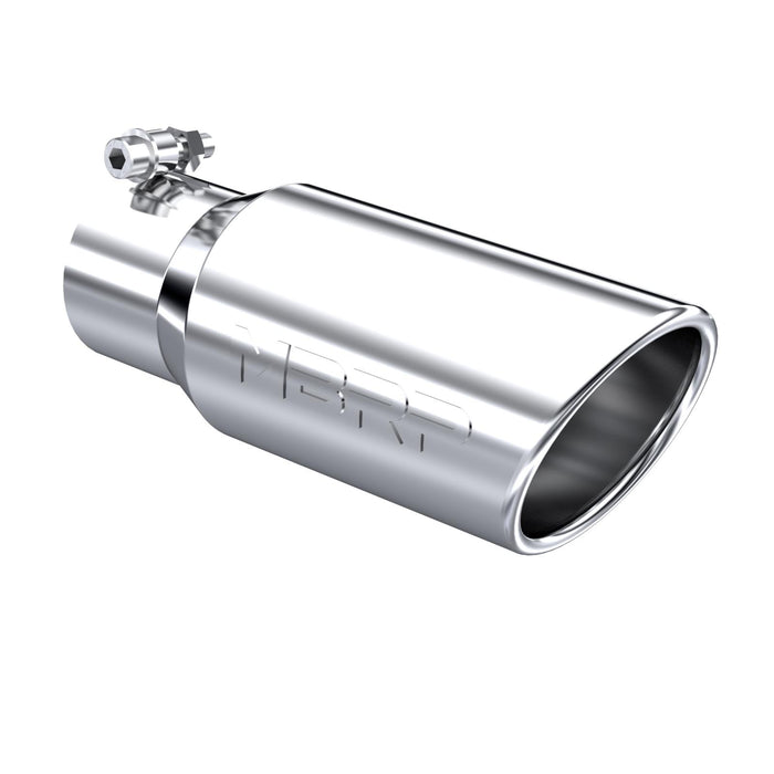 MBRP T5155 Universal 4 Inch Angled Cut Rolled End Armor Pro Series Exhaust Tip