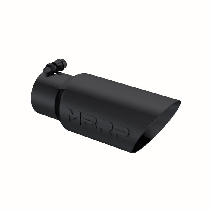 MBRP T5156BLK Exhaust Tip 4 Inch O.D. Dual Wall Angled 3 Inch Inlet 10 Inch Length Black