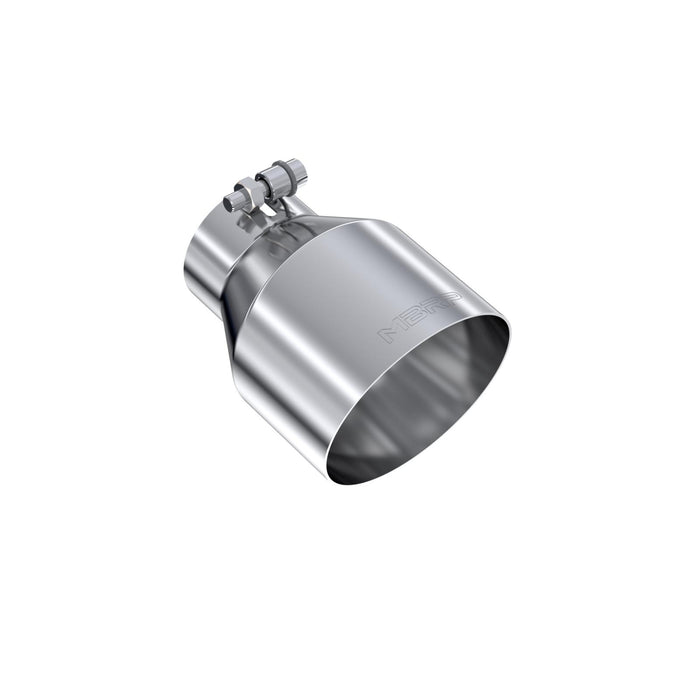 MBRP T5184 T304 Stainless Steel Tip 3 inch ID 5 inch OD Out 6.5 inch Length Angle Cut Single Wall