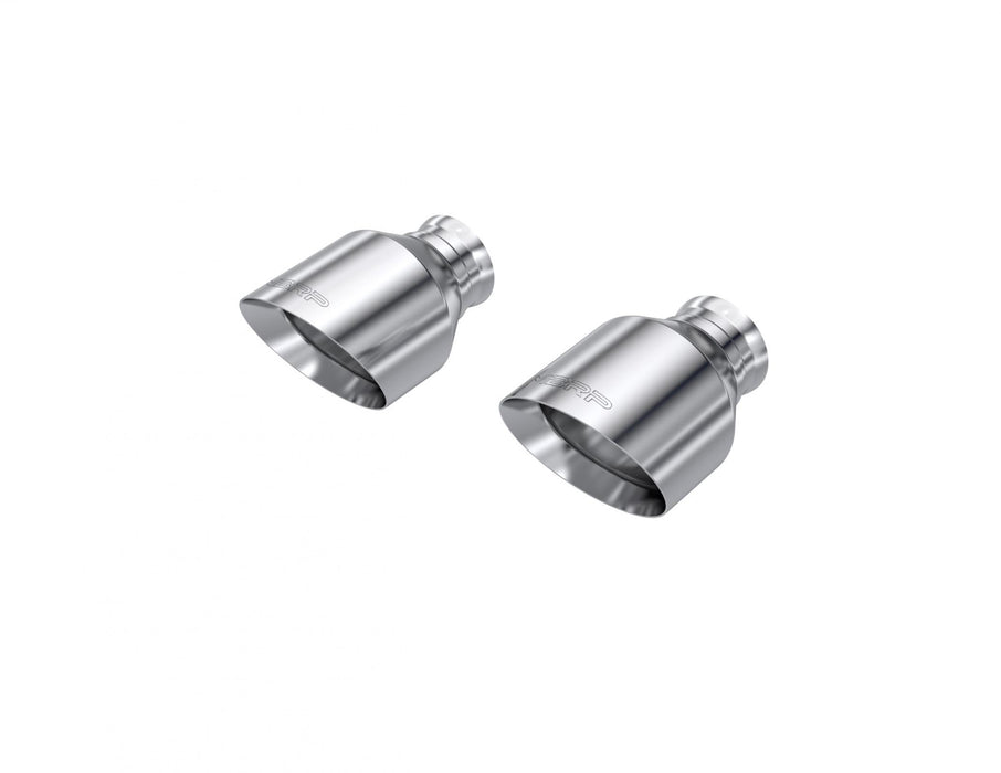 MBRP T5197 2015-Up Dodge Durango/Charger T304 Stainless Steel Tips, 5 Inch OD Out, Angle Cut, Sold In Pairs