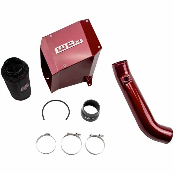 Wehrli Custom Fab WCF100190-RED 4" Intake Kit W/Air Box - WCFab Red