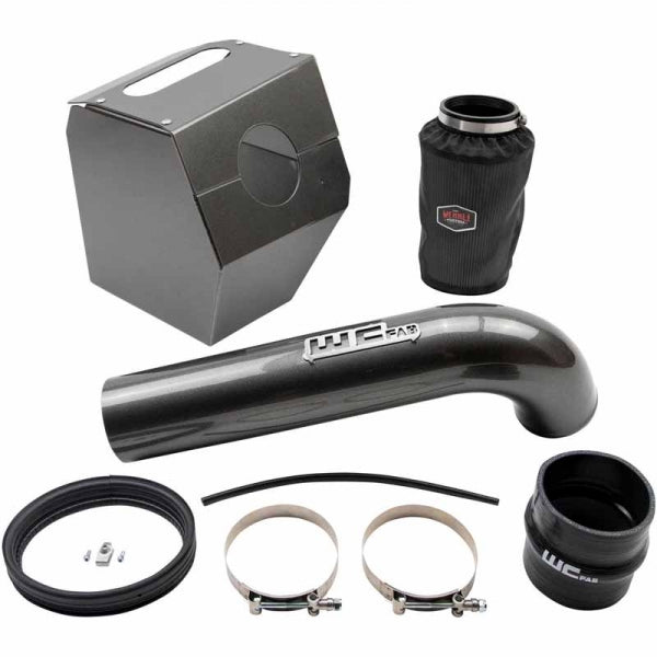 Wehrli Custom Fab WCF100344-GRY 4" Intake Kit W/Air Box - WCFab Grey