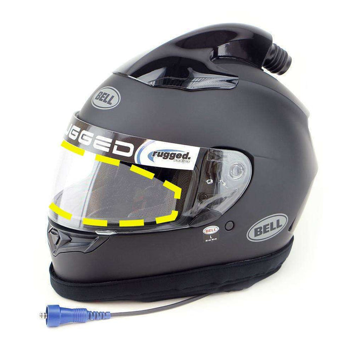 Rugged Radios CRUZARMOR-UNIVERSAL CruzArmor Universal EZ-C Clear DIY Helmet Shield Protection Kit