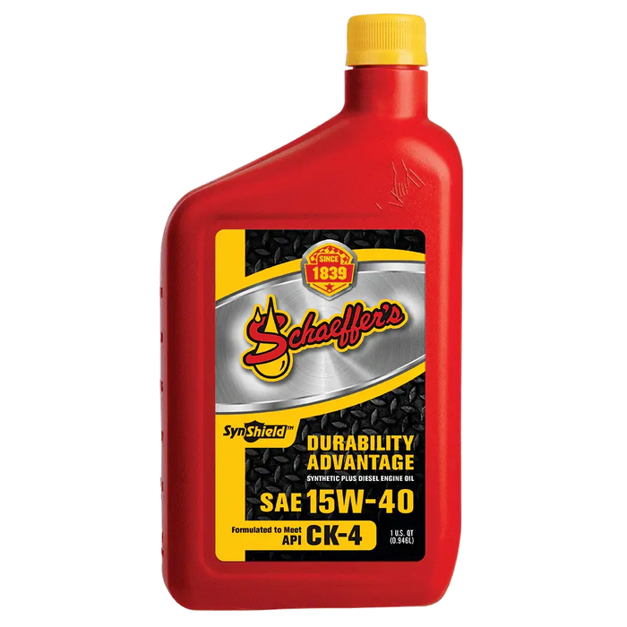 Schaeffer's 0700-012-1 SynShield® Durability Advantage 15W-40 Oil (Quart)