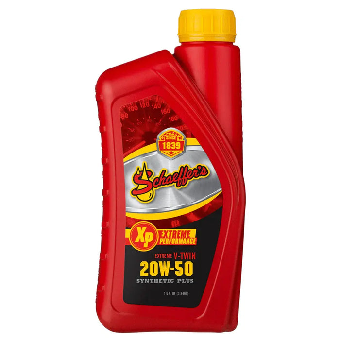 Schaeffer's 0707-012-1 Extreme V-Twin Synthetic Plus Racing Oil 20W-50 Oil (Quart)