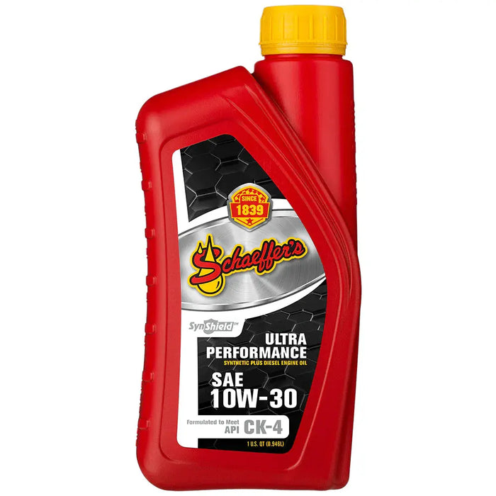 Schaeffer's 0722-012-1 SynShield® Ultra Performance 10W-30 Oil (Quart)