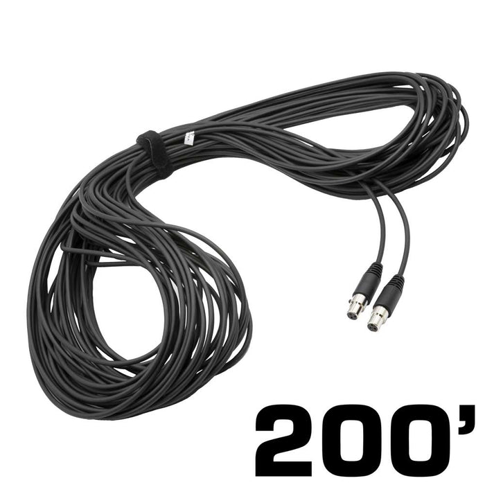 Rugged Radios CS-200-3P 200 Ft 3-Pin to 3-Pin Straight Cord for H85 Linkable Headsets