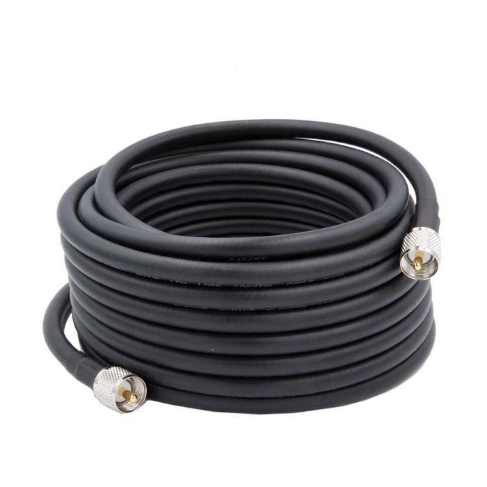Rugged Radios COAXHD-M2M-25 HD Flag Pole Antenna Coax Cable for Base Camp and Base Stations - 25 Foot